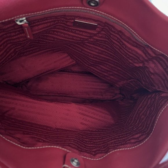 PRADA red leather bag - Picture 5 of 8